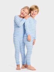 Kids Striped Snug Fit Cotton Pajamas - Gymmies