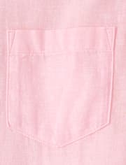 Mens Dad And Me Linen-Blend Button Up Shirt