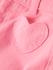 Girls Heart Wide Leg Pants - Little Essentials