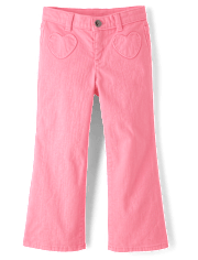 Girls Heart Wide Leg Pants - Little Essentials
