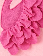Girls Ruffle Flamingo Halter Top - Seaside Palms