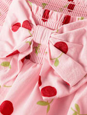 Jupe-short à nœud cerise pour fille - Sweet Summer