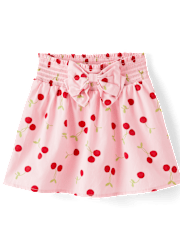 Jupe-short à nœud cerise pour fille - Sweet Summer