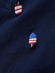 Boys Embroidered Ice Pop Polo - American Cutie