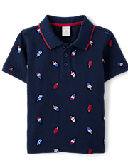 Boys Embroidered Ice Pop Polo - American Cutie