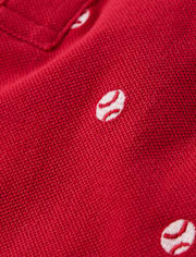 Boys Embroidered Baseball Polo - Sweet Summer