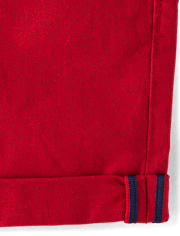 Boys Roll Cuff Pull On Shorts - American Cutie