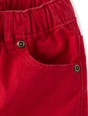 Boys Roll Cuff Pull On Shorts - American Cutie