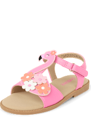 Girls Flamingo Sandals - Seaside Palms