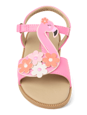 Girls Flamingo Sandals - Seaside Palms
