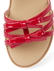 Girls Bow Sandals - American Cutie
