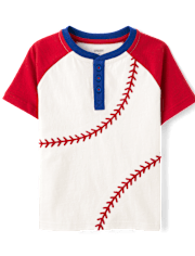 Haut Henley de baseball pour garçon - Sweet Summer
