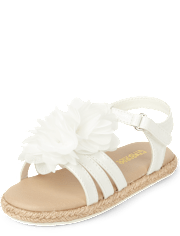Girls Flower Sandals - Little Essentials