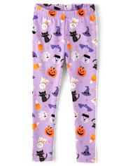 Girls Halloween Leggings - Halloween