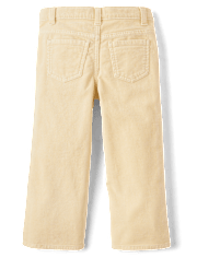 Girls Braided Patch Pocket Corduroy Wide Leg Pants - Highland Hills