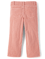 Girls Braided Patch Pocket Corduroy Wide Leg Pants - Highland Hills