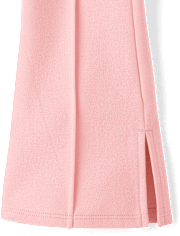 Girls Button Ponte Split Flare Jeggings - Little Essentials