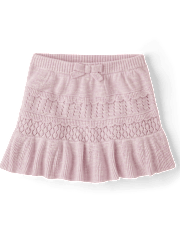 Girls Pointelle Sweater Peplum Skirt - Magical Meadows
