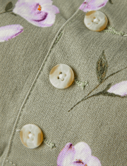 Girls Floral Button Cargo Skirt - Magical Meadows