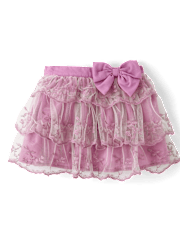 Girls Eyelet Lace Tiered Skirt - Magical Meadows