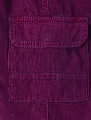 Girls Corduroy Pull On Baggy Cargo Pants - Magical Meadows