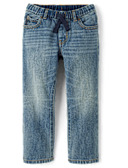 Boys Pull On Relaxed Jeans - Little Essentials