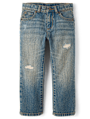 Kids Ripped Relaxed Jeans - Little Essentials