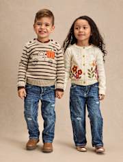 Kids Ripped Relaxed Jeans - Little Essentials