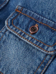 Kids Denim Button Up Shirt - Little Essentials