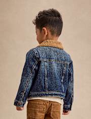 Veste en jean doublée sherpa pour enfant - Highland Hills