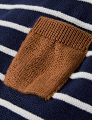 Boys Striped Pocket Sweater - Highland Hills