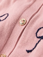 Girls Bow Cardigan - Campus Cuties
