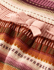 Robe pull rayée à nœud pour fille - Highland Hills
