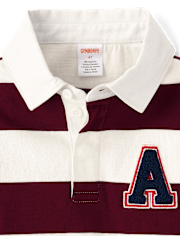 Kids Striped Rugby Polo - Campus Cuties