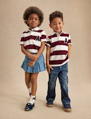 Polo de rugby rayé pour enfants - Campus Cuties