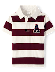 Kids Striped Rugby Polo - Campus Cuties