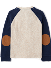 Haut Henley thermique colorblock pour garçon - Little Essentials