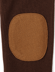 Boys Colorblock Thermal Henley Top - Little Essentials