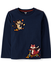 Boys Embroidered Animal Top - Highland Hills