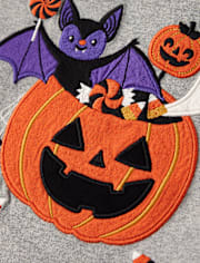 Boys Embroidered Halloween Layered Top - Halloween