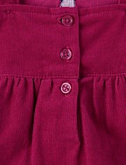 Pull en velours côtelé à motif papillon appliqué pour fille - Célébrations d'automne