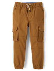 Pantalon de jogging cargo à enfiler pour garçon - Little Essentials