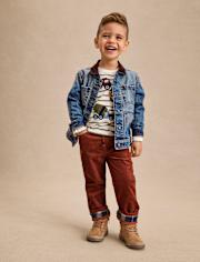 Boys Corduroy Pull On Relaxed Pants - Highland Hills