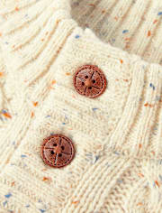 Pull à col montant en maille torsadée texturée pour garçon - Little Essentials