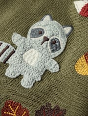 Boys Embroidered Animal Sweater - Highland Hills