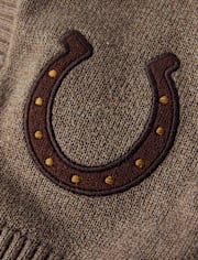 Kids Embroidered Horse Cardigan - Highland Hills