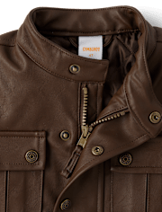 Veste en similicuir pour enfant - Highland Hills