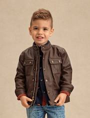 Veste en similicuir pour enfant - Highland Hills