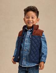 Kids Quilted Puffer Vest - Highland Hills