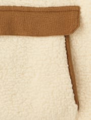 Pull Sherpa à demi-pression pour enfant - Highland Hills